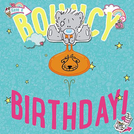 3D Holographic Bear On Space Hopper Me to You Bear Birthday Card £2.69